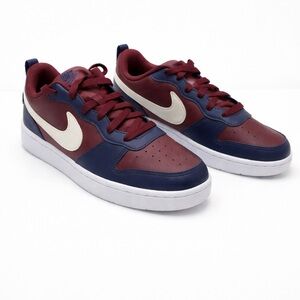 Nike Court Borough Low Recraft GS Blue & Burgundy Size 5